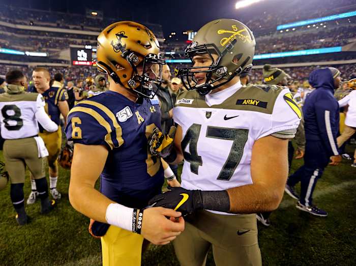 A little-used reserve for three seasons, Rhattigan came out of nowhere to produce 77 tackles and two interceptions for Army as a senior, earning Second-Team All-America honors from USA Today.